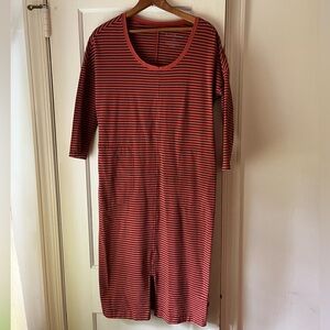 Hanna Andersson stretch striped midi dress